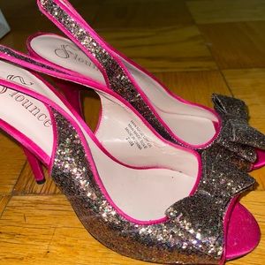 Flounce size 36 (7) glitter pink high heels